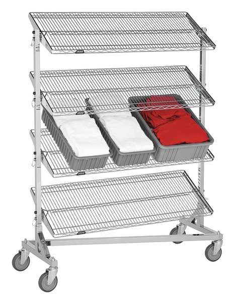 Nesting Wire Cart, 24 In. W, 48 In. L