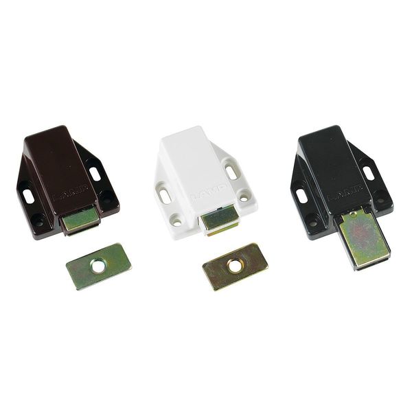 Magnetic Catch, Push-to-Open, Plastic