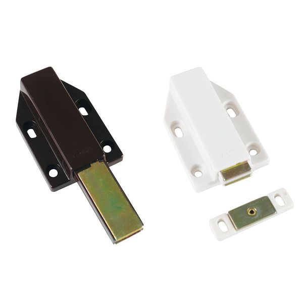 Magnetic Catch, Push-to-Open, Plastic