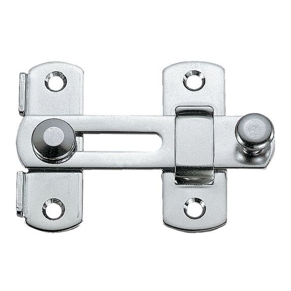 Bar Latch, 3/4 In. W, Silver