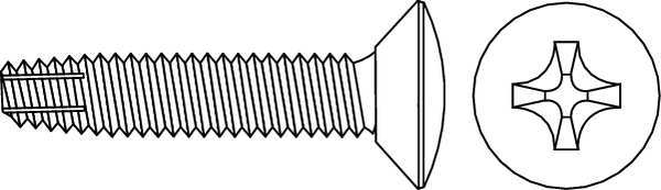 Thread Forming Screw, 1/4