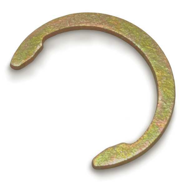 External Retaining Ring, Steel Zinc Yellow Finish, 9/16 in Shaft Dia, 50 PK