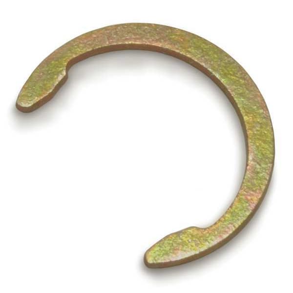 External Retaining Ring, Steel Zinc Yellow Finish, 1/2 in Shaft Dia, 100 PK