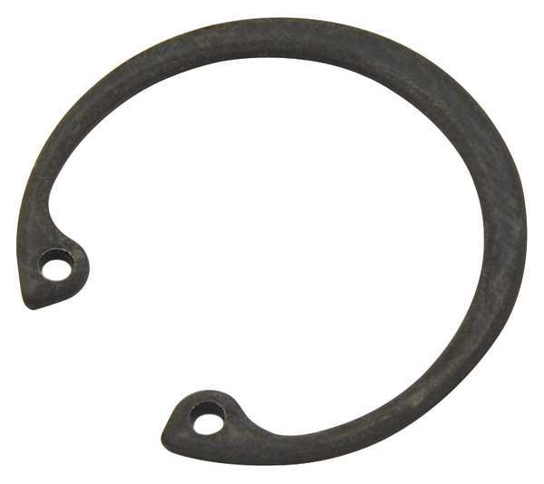 Internal Retaining Ring, Steel, Black Phosphate Finish, 60 mm Bore Dia.