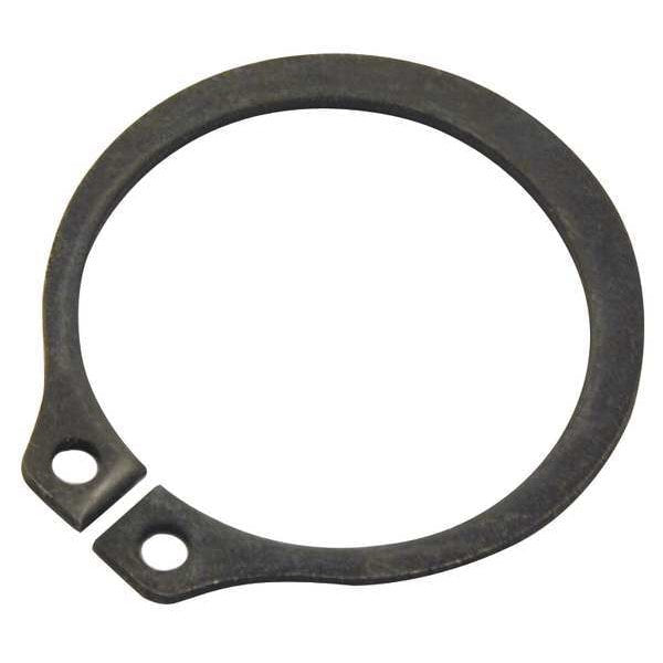 External Retaining Ring, Steel Black Phosphate Finish, 16 mm Shaft Dia, 100 PK