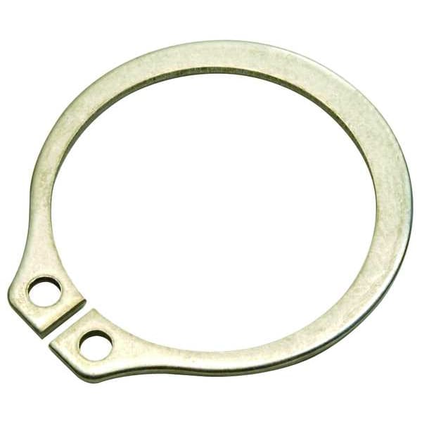 External Retaining Ring, Stainless Steel Plain Finish, 2 1/2 in Shaft Dia