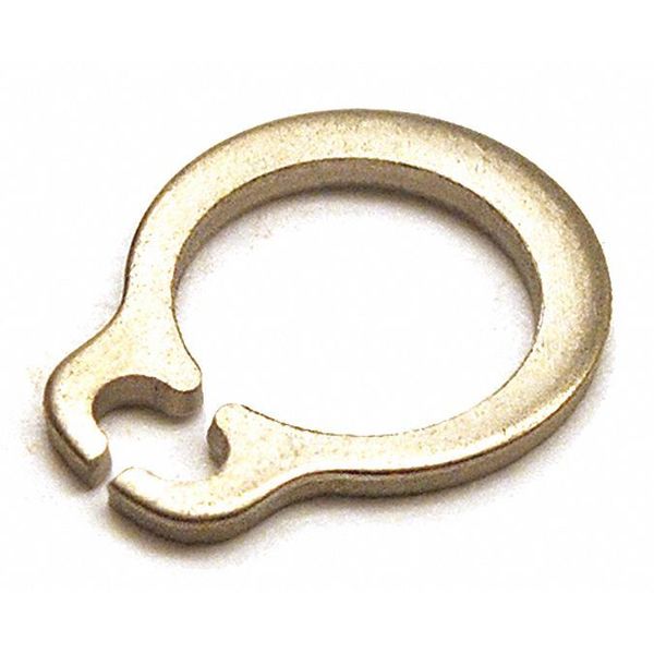 External Retaining Ring, Stainless Steel Plain Finish, 5 mm Shaft Dia, 10 PK