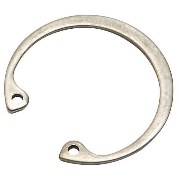 Internal Retaining Ring, Stainless Steel, Plain Finish, 24 mm Bore Dia.