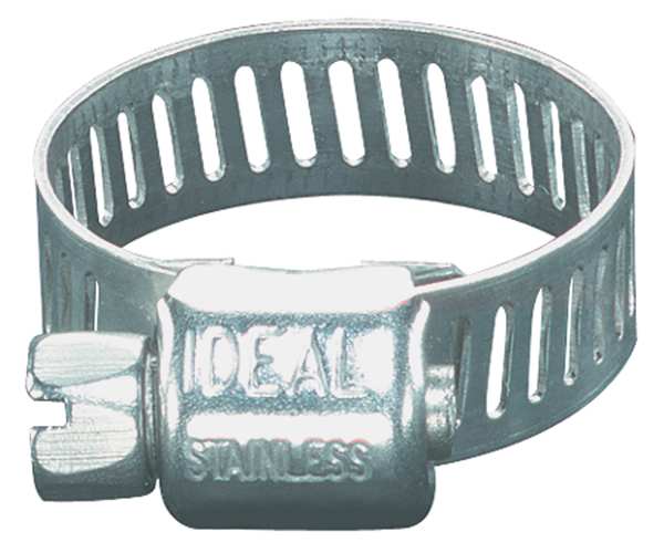 Hose Clamp, 1 to 2 In, SAE 24, SS, PK10