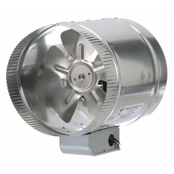 Axial Duct Booster, Galvanized Steel