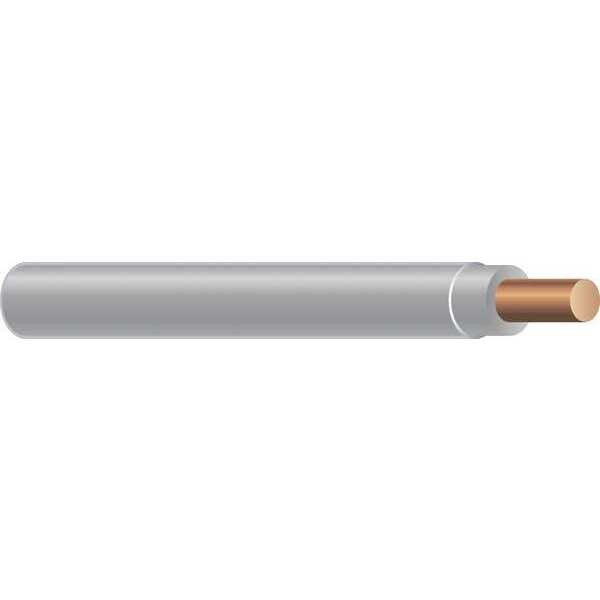 Building Wire, THHN, 12 AWG, 500 ft, Gray, Nylon Jacket, PVC Insulation