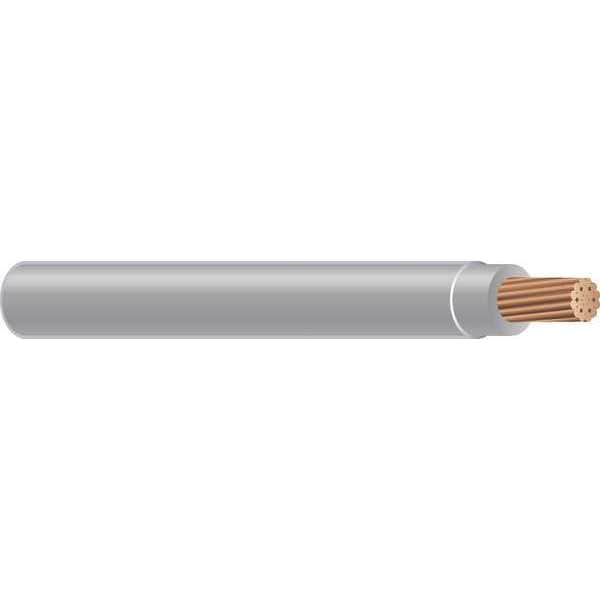Building Wire, THHN, 14 AWG, 500 ft, Gray, Nylon Jacket, PVC Insulation