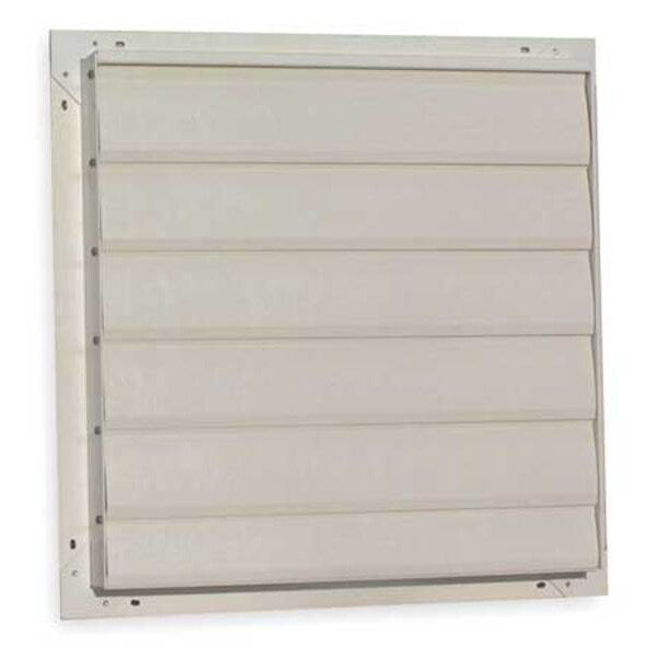 24 in Backdraft Damper / Wall Shutter, 24-1/2 in x 24-1/2 in