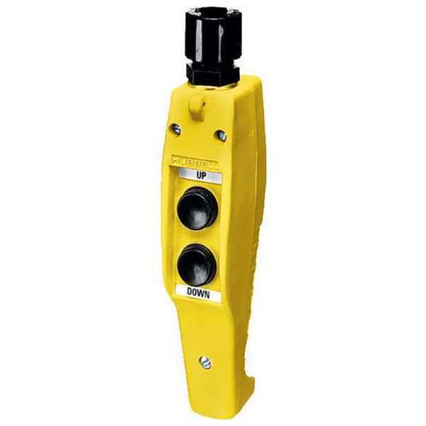 Pendant Push Button Station, NO/NC, Yellow