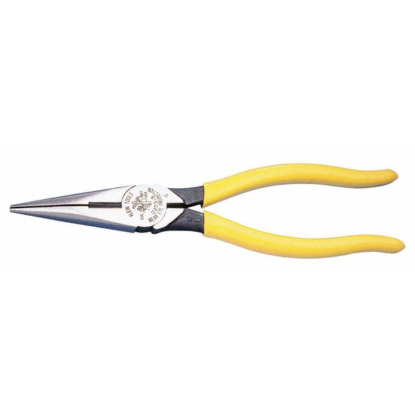 8 7/16 in D203 Needle Nose Plier, Side Cutter Plastic Dipped Handle