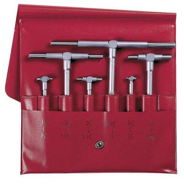 Telescoping Gage Set, 6 Pc, 0.315 to 6In