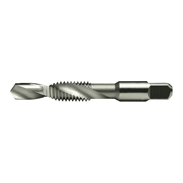 HSS Combonation Drill and Tap 0450 Cle-Line Bright 2-Flute 1/4-20UNC