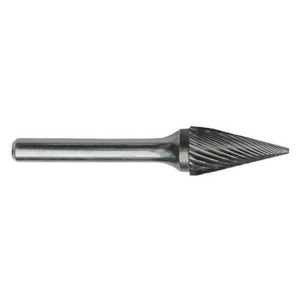 Carbide Bur, 1850 SM-1 CLE-SM Pointed Cone Bur Standard Cut 1/4