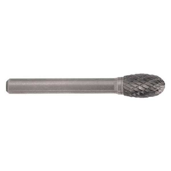 Carbide Bur, 1851 SE-3L6 CLE-SE Egg Shaped Bur Double Cut 3/8