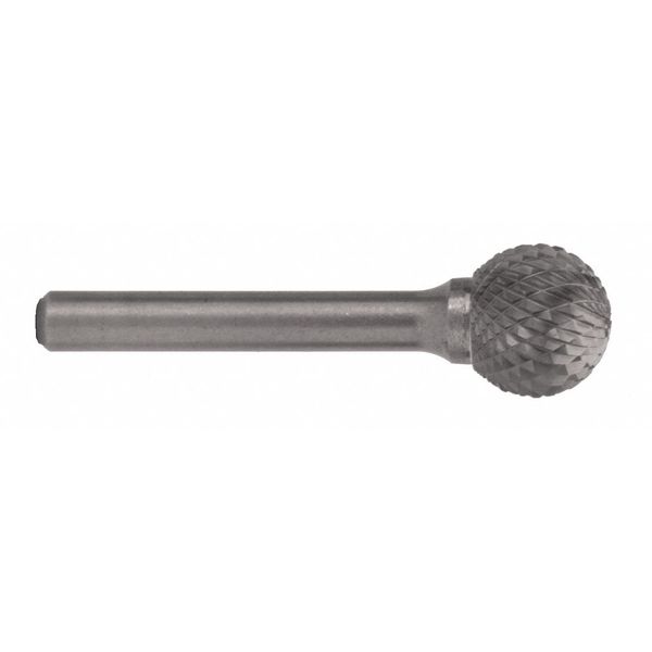 Carbide Bur, 1853 SD-1L6 CLE-SD Ball Shaped Bur Double Cut 1/4