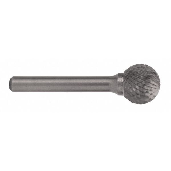 Carbide Bur, 1853 SD-5 CLE-SD Ball Shaped Bur Double Cut 1/2
