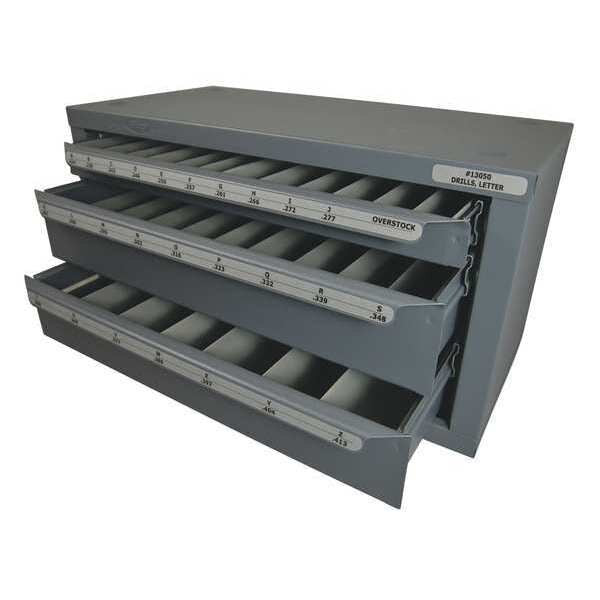 Drill Bit Dispenser For Jobber Drills 1867 Cle-Line Holds A-Z, 26 Compartments