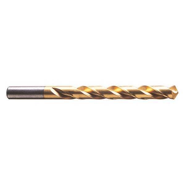 118Â° General Purpose Jobber Length Drill Cle-Line 1898T TiN HSS RHS/RHC #8