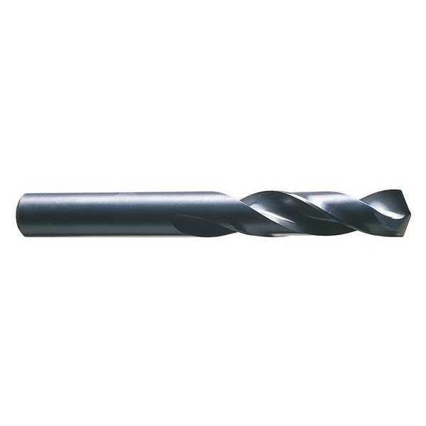 Screw Machine Drill Bit, #31 Size, 135  Degrees Point Angle, Black Oxide Finish, Spiral Flute