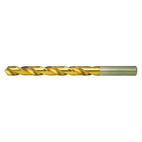 118Â° General Purpose Jobber Length Drill Cle-Line 1898T TiN HSS RHS/RHC 23/64