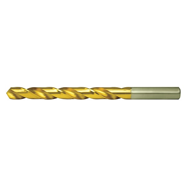 118Â° General Purpose Jobber Length Drill Cle-Line 1898T TiN HSS RHS/RHC 13/32