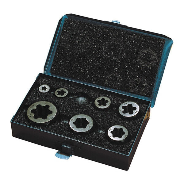 7PC Carbon Hexagon Rethreading Die Set 0650 Cle-Line M6 To M20