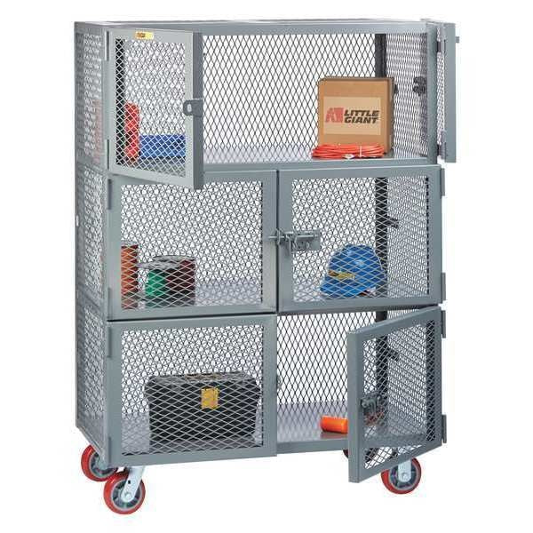 Mobile Storage Locker, 3-Compartment