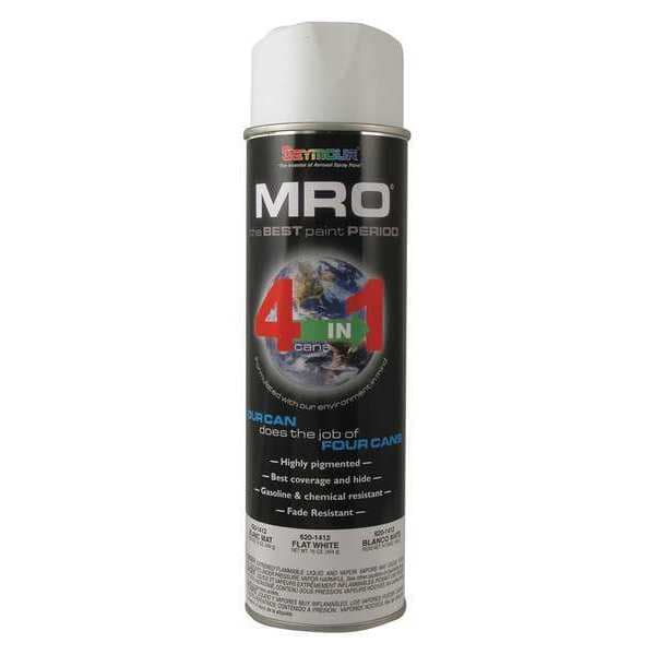 Spray Paint, White, Flat, 16 oz