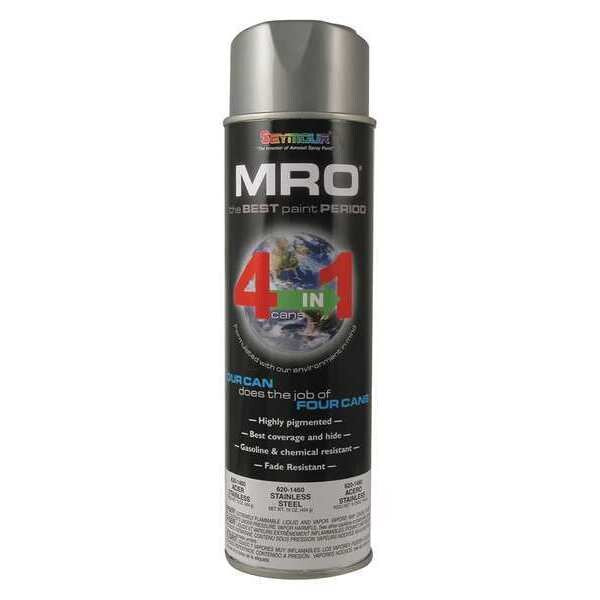 Spray Paint, Stainless Steel, Gloss, 16 oz