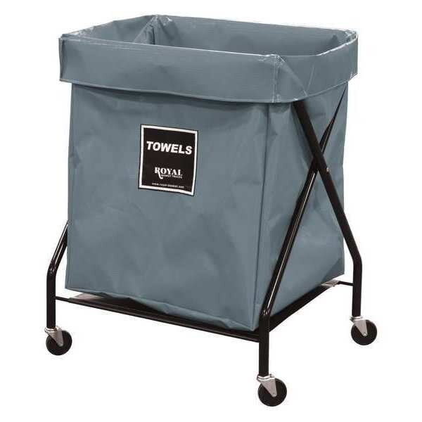 X-Frame Cart, 8 Bu, GR Vinyl, Towels
