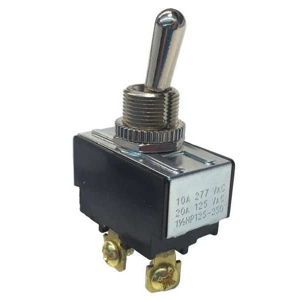 Toggle Switch, SPST, On/Off, 1-1/2 hp @ 125 to 250V AC