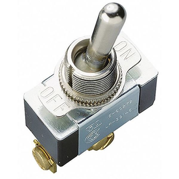 Toggle Switch, SPST, On/Off, 3/4 hp @ 125 to 250V AC