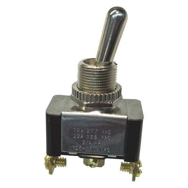Toggle Switch, SPDT, 20A, 125VAC, On/On
