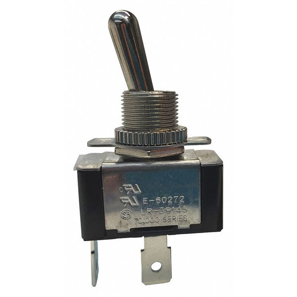 Toggle Switch, SPST, On/Off, 3/4 hp @ 125 to 250V AC