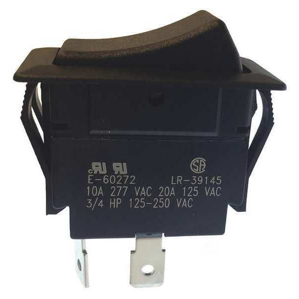 Rocker Switch, SPST, 20A, 125VAC, On/Off