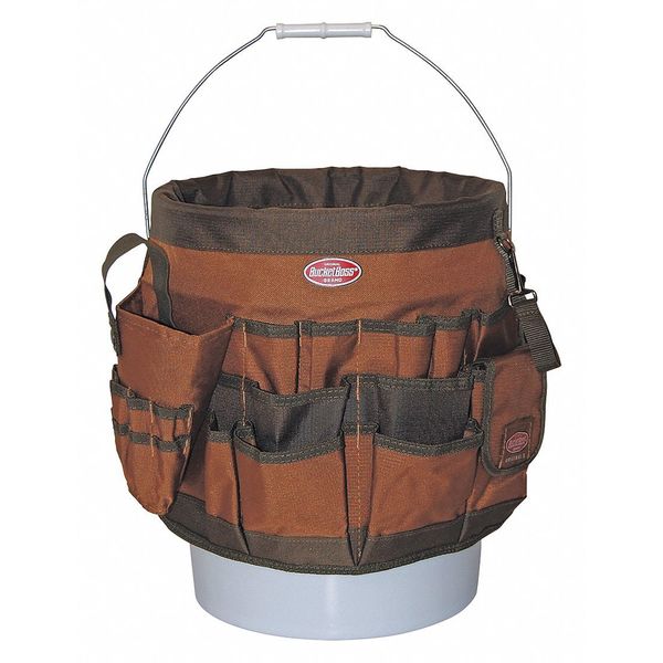 Tool Organizer, Bucket, 58 Pocket, 600 Poly Ripstop Fabric, 58 Pockets