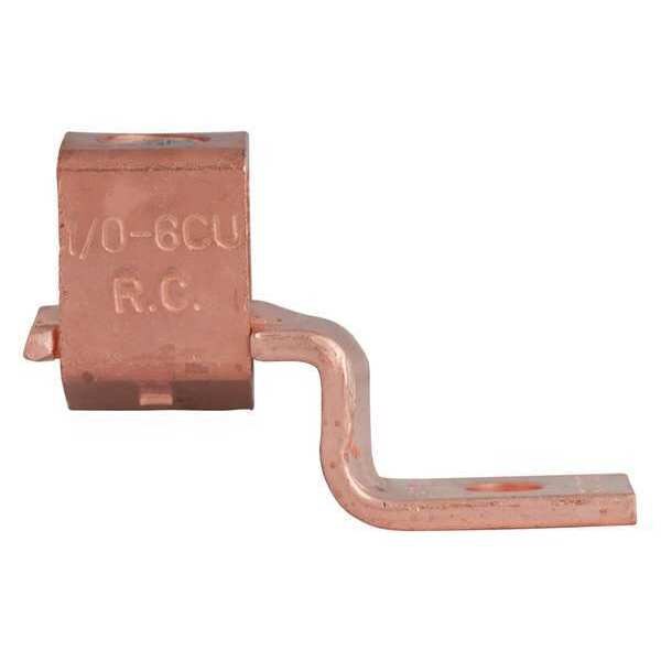Mechanical Lug, Copper, 1/0 to 6 AWG, PK2