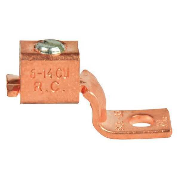 Mechanical Lug, Copper, 6 to 14 AWG, PK2