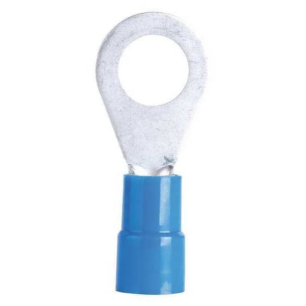 16-14 AWG Vinyl Ring Terminal #4, #6 Stud PK100