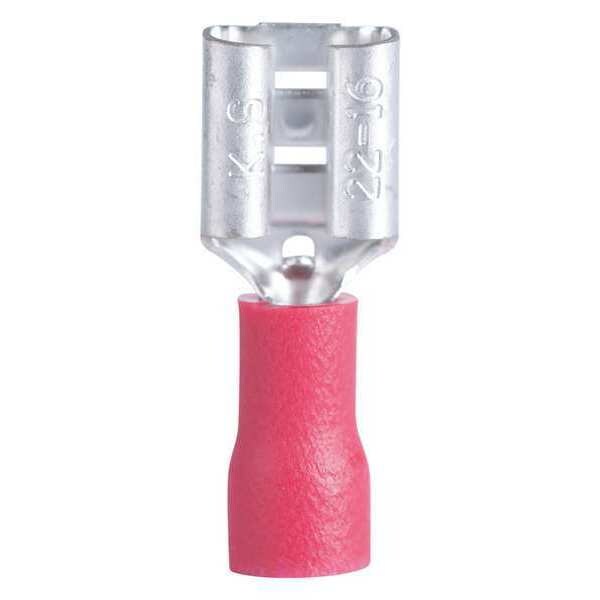 Disconnect, Female, 16 to 22 AWG, Red, PK100