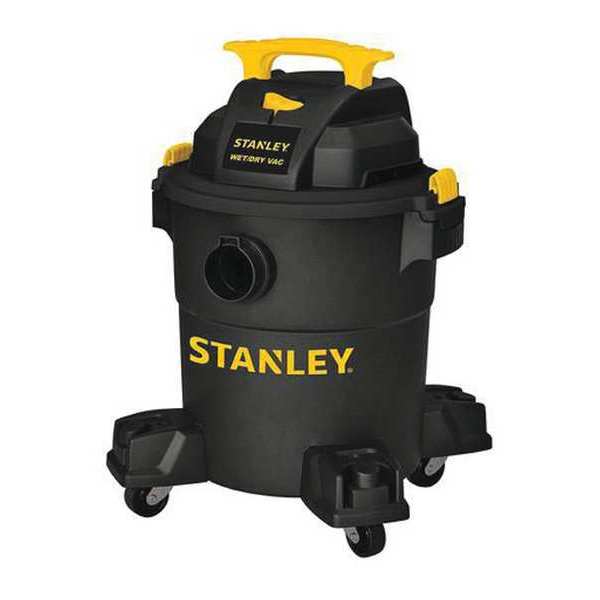 Wet/Dry Vacuum, 6 gal., 4 HP, SSteel Tank, 1-1/4