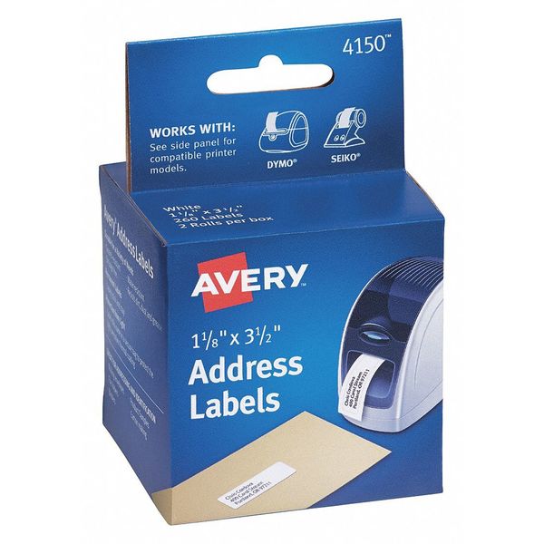 Address Labels, 260, White, PK2