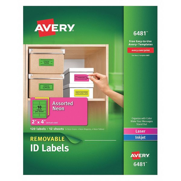 Assorted Label, 10Up, PK120