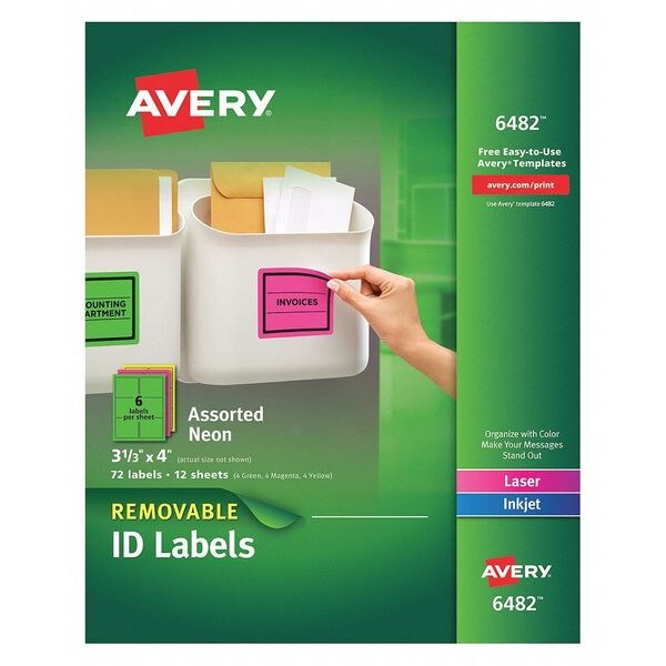 Assorted Label, 6Up, PK72
