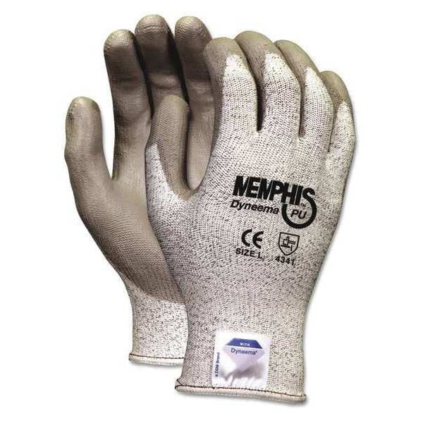 Polyurethane Gloves, X-Large, Gray, PR